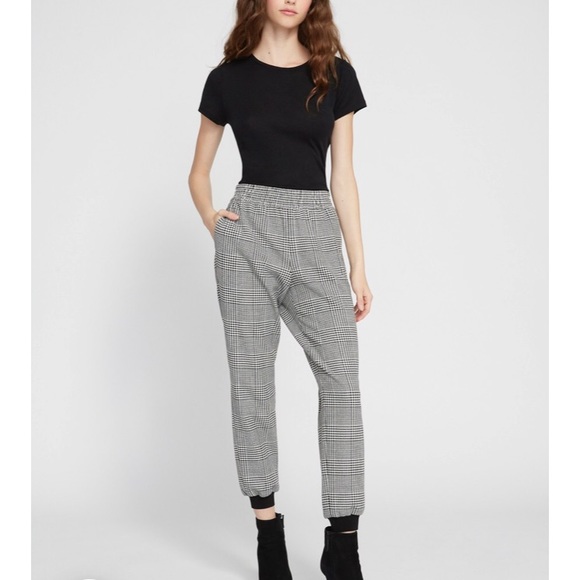 Alice and Olivia Pete Plaid Pull Up Pant